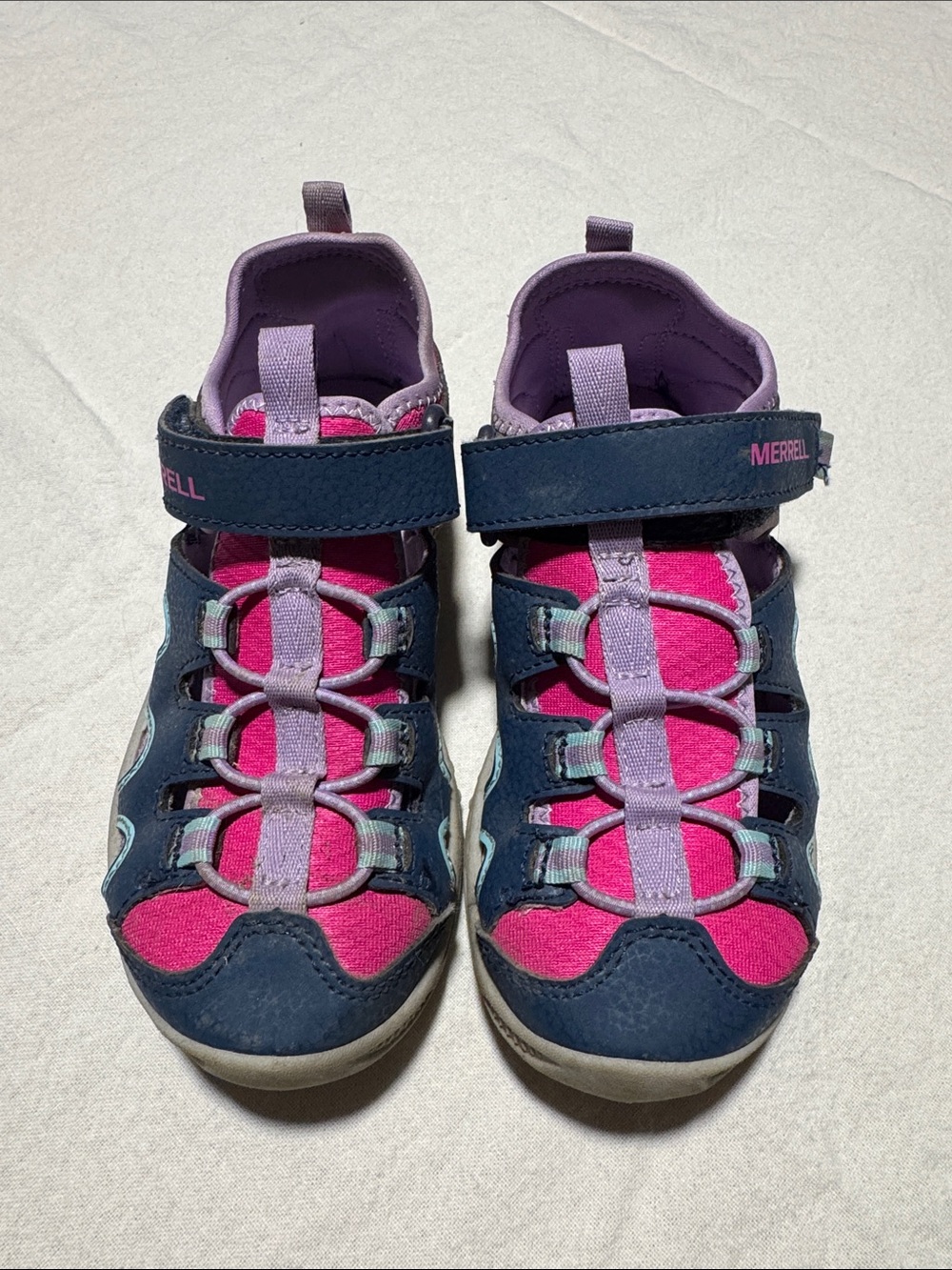 Merrell Kids Navy and Pink Sport Sandals